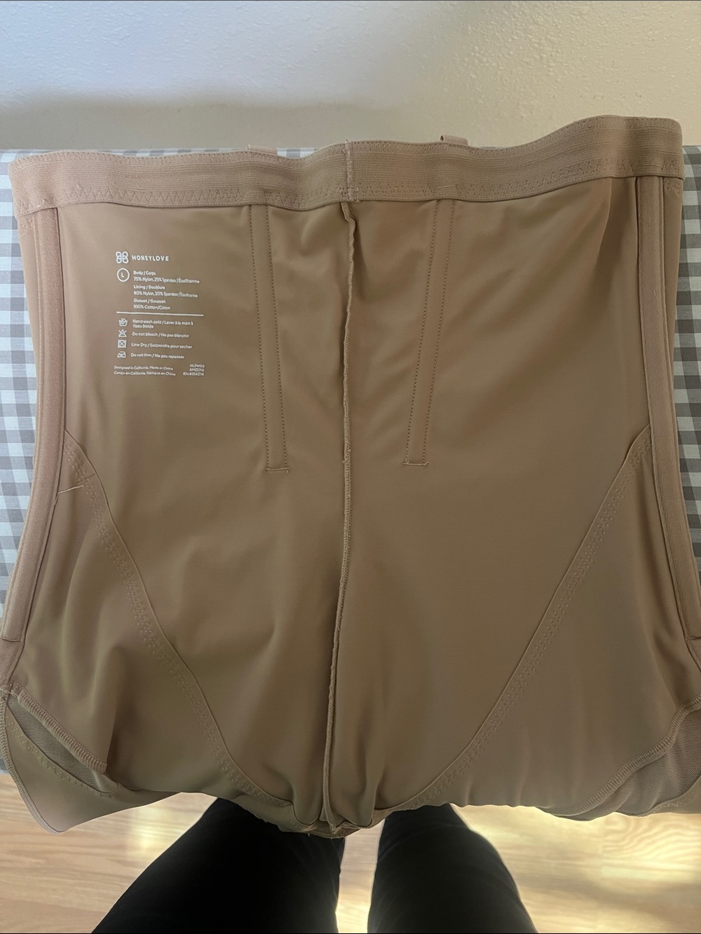 HoneyLove Power High-Waist Shapewear Shorts in Nude Sz Large - Picture 6 of 7